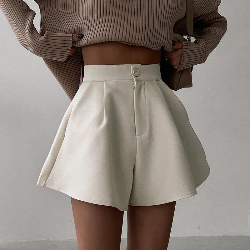 High-Waisted Vintage Wide-Leg Shorts for Women