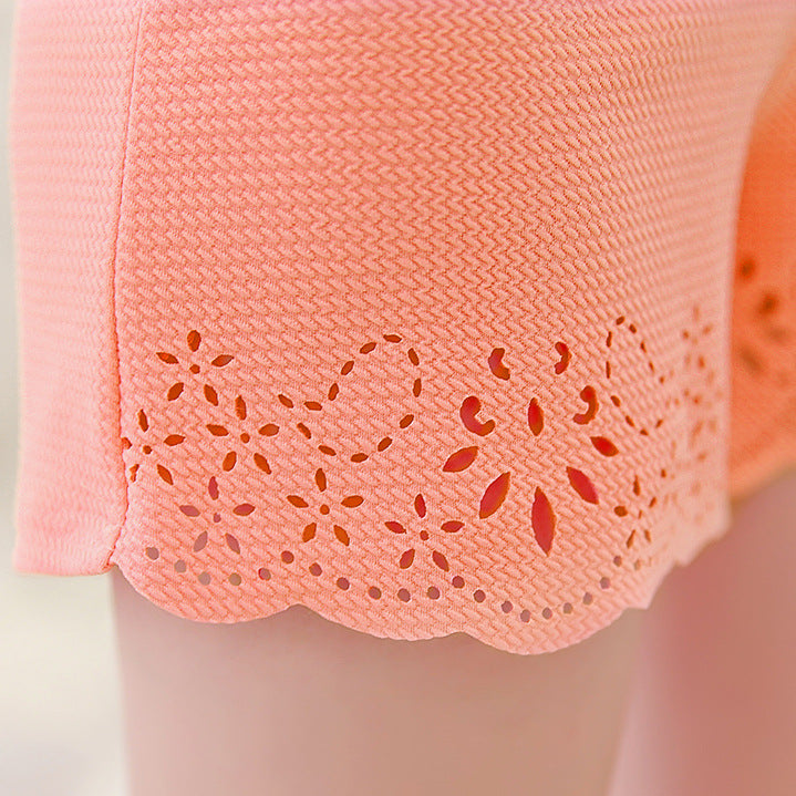 Summer Korean Lace Hollow Safety Shorts for Women