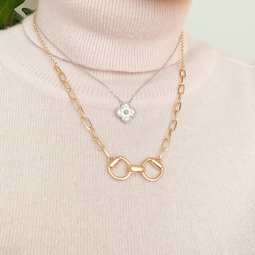 Equestrian Pendant Chain Necklace | Jewelry