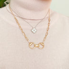 Equestrian Pendant Chain Necklace | Jewelry