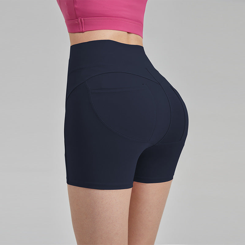 High-Waisted V-Shaped Yoga Shorts for Women