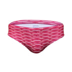 Men's Pink Geometric Print Swim Briefs