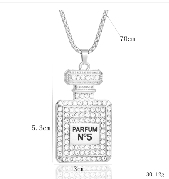 Fashionable Long Pendant Necklace with Cat's Eye Stone
