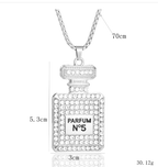 Fashionable Long Pendant Necklace with Cat's Eye Stone