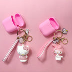 Korean Style Cartoon AirPods Case with Keychain (DIY) | Accessory