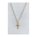 Cabled Cross Pendant Necklace | Christian Jewelry