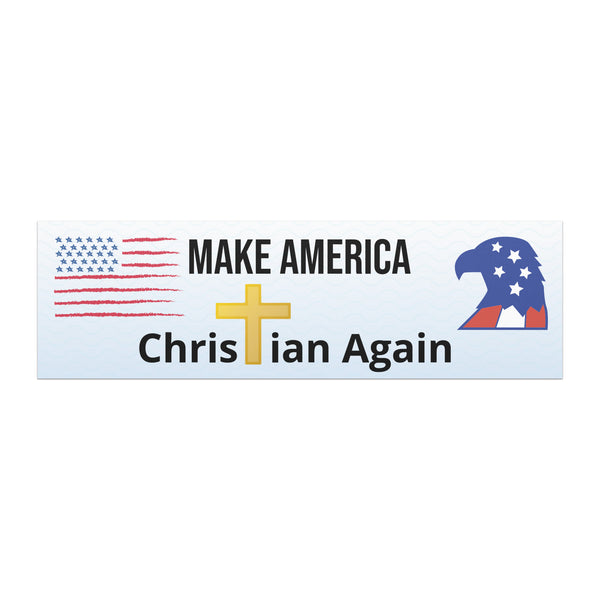 MACA Make America Christian Again Car Bumper Magnet