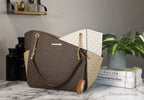 Michael Kors Jet Set Luggage Multi Signature X Cross Chain Shoulder Tote Handbag