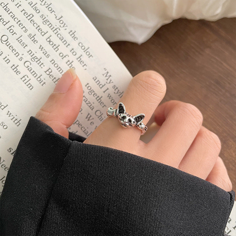 Cat Head Ring for Women