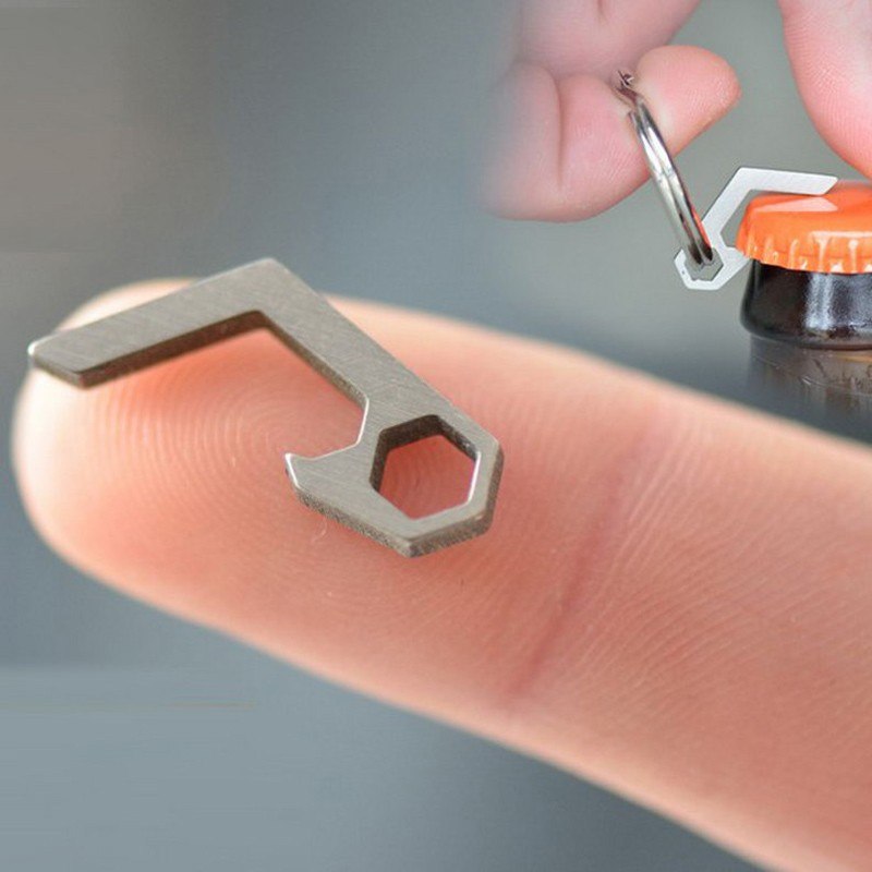 Mini Stainless Steel Bottle Opener Keychain Tool | Accessory