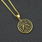 Hip Hop Vintage Military Dog Tag Choker Necklace