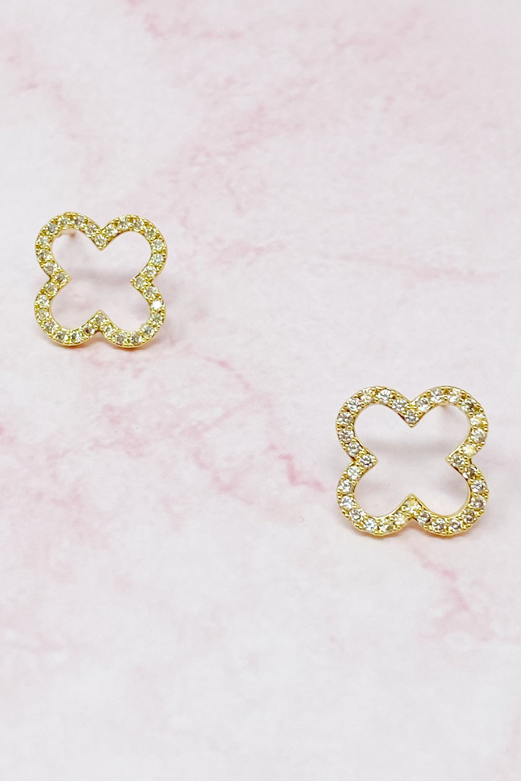 Rounded Cross Stud Earrings