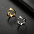 Adjustable Titanium Steel Sausage Dog Ring