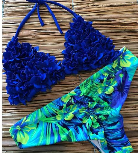 3D Floral Bikini Set