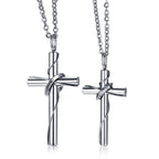 Stainless Steel Couple Cross Pendant Christian Jewelry | Christian Jewelry