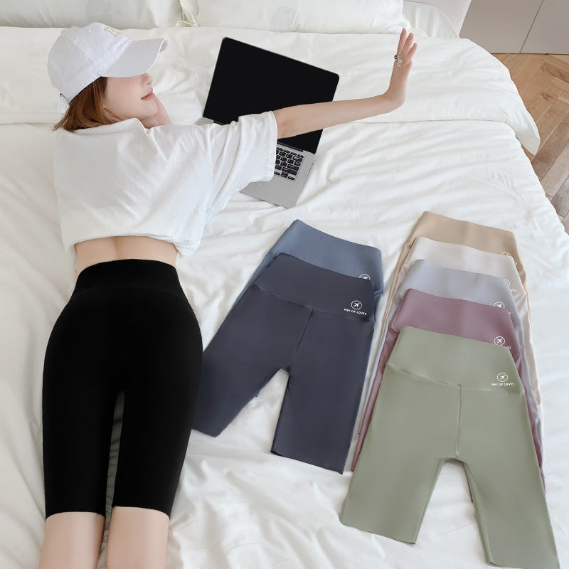 Women's Tummy Control Sports Shorts with Wide Waistband