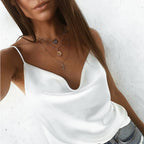 Amazon 2019 Summer Women's Solid Color Tank Top