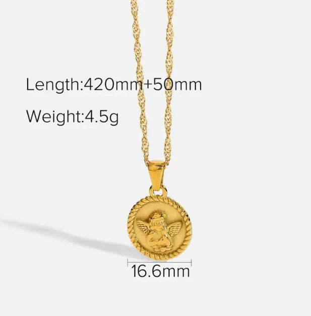 Cupid Angel Pendant Necklace | Jewelry