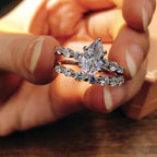 Diamond-shaped Horse Eye Zircon Women's Ring