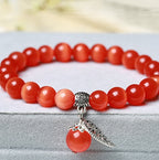 Handmade Cat's Eye Stone Crystal Bracelet