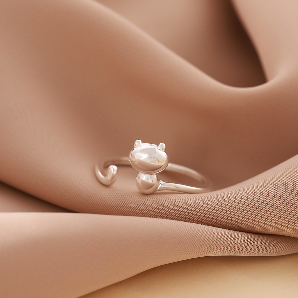 Cute Fashion Cat Simple Ring Female | Jewelry