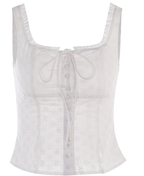 Women's Summer Square Collar Buckle Tank Tops
