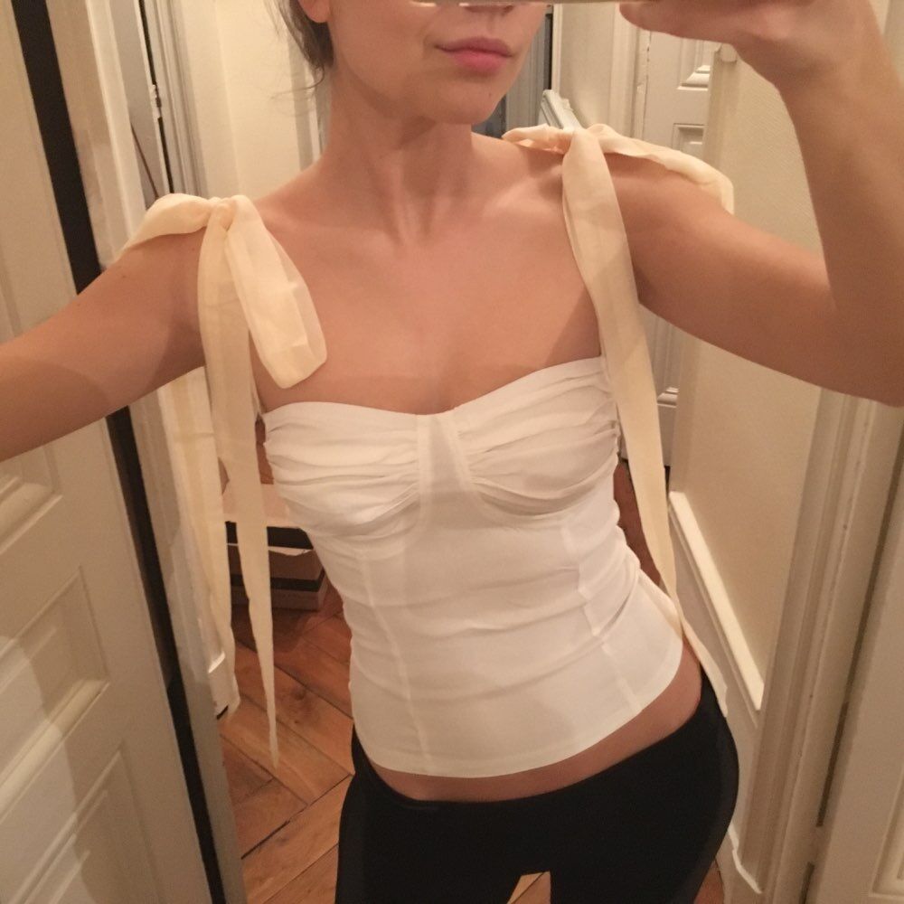 Vintage Crop Top with Straps for Women
