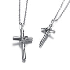 Stainless Steel Couple Cross Pendant Christian Jewelry | Christian Jewelry