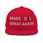 MAKE OIL GREAT AGAIN Satire Hat - Front View
