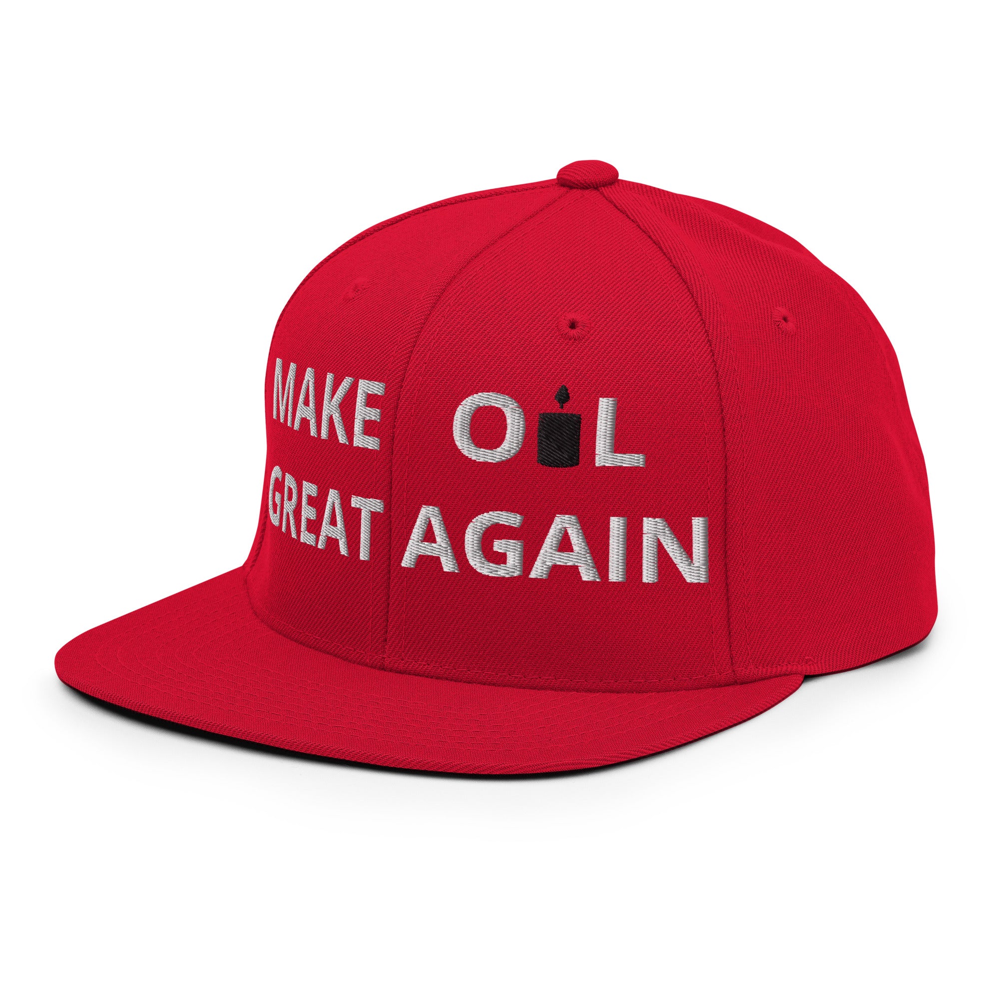 MAKE OIL GREAT AGAIN Satire Hat - Close Up