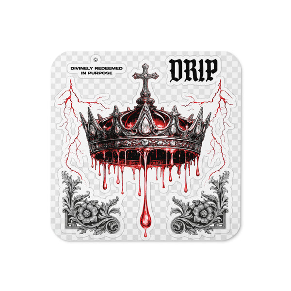 DRIP Cork-Back Coaster Set - Divinely Redeemed In Purpose