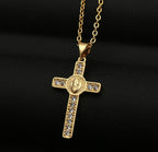 Cross Religious Accessories with Virgin Mary Pendant Necklace | Christian Jewelry