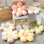 Soft Cartoon Flower Plush Pillow - Decorative Home Cushion