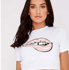 2020 Women's Short Sleeve Crop Top T-shirt