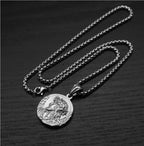 Titanium Steel Jesus Pendant Necklace