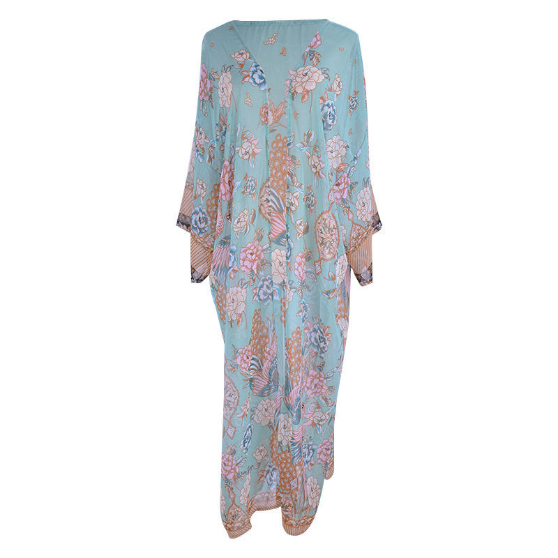 2019 Fashionable Chiffon Beach Cover-Up Cardigan