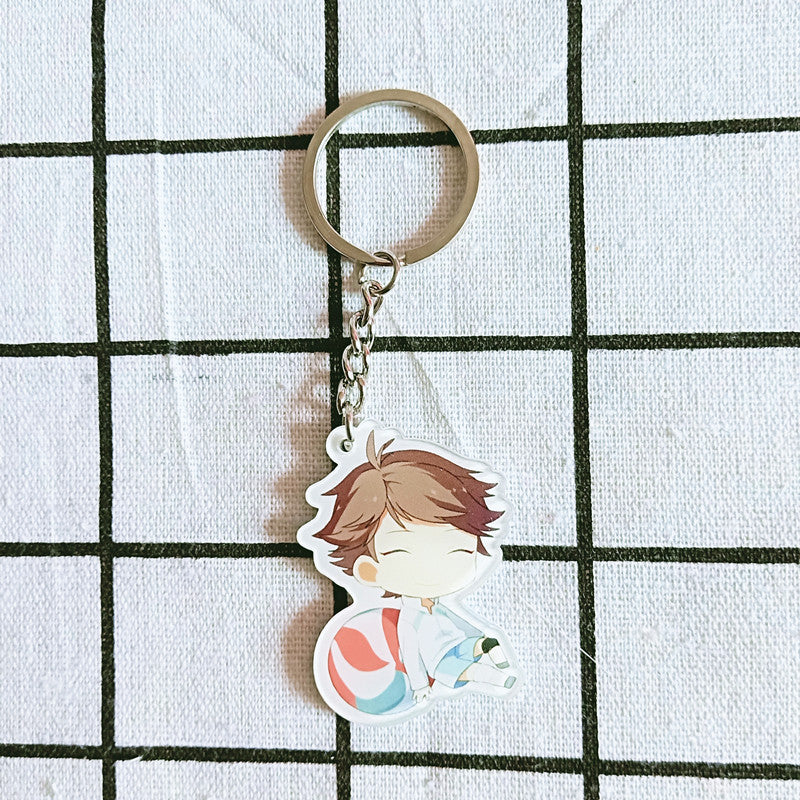 Acrylic Keychain Volleyball Anime Double-Sided Custom | Accessory