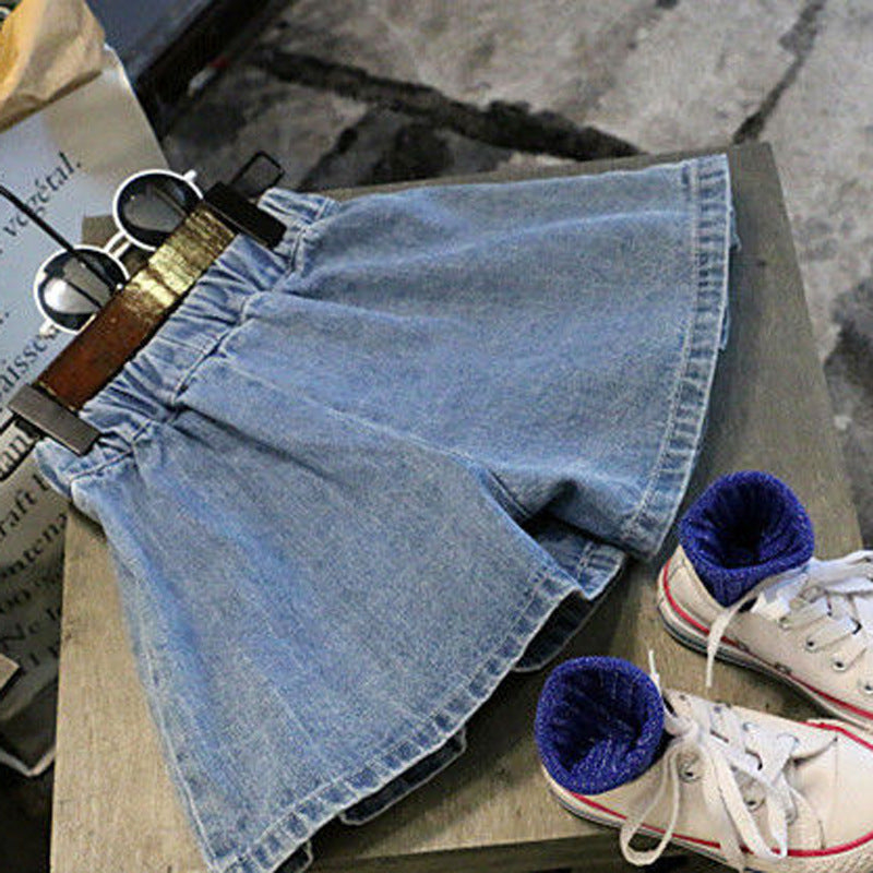 Girls' Pleated Summer Shorts for Ages 7 and Up
