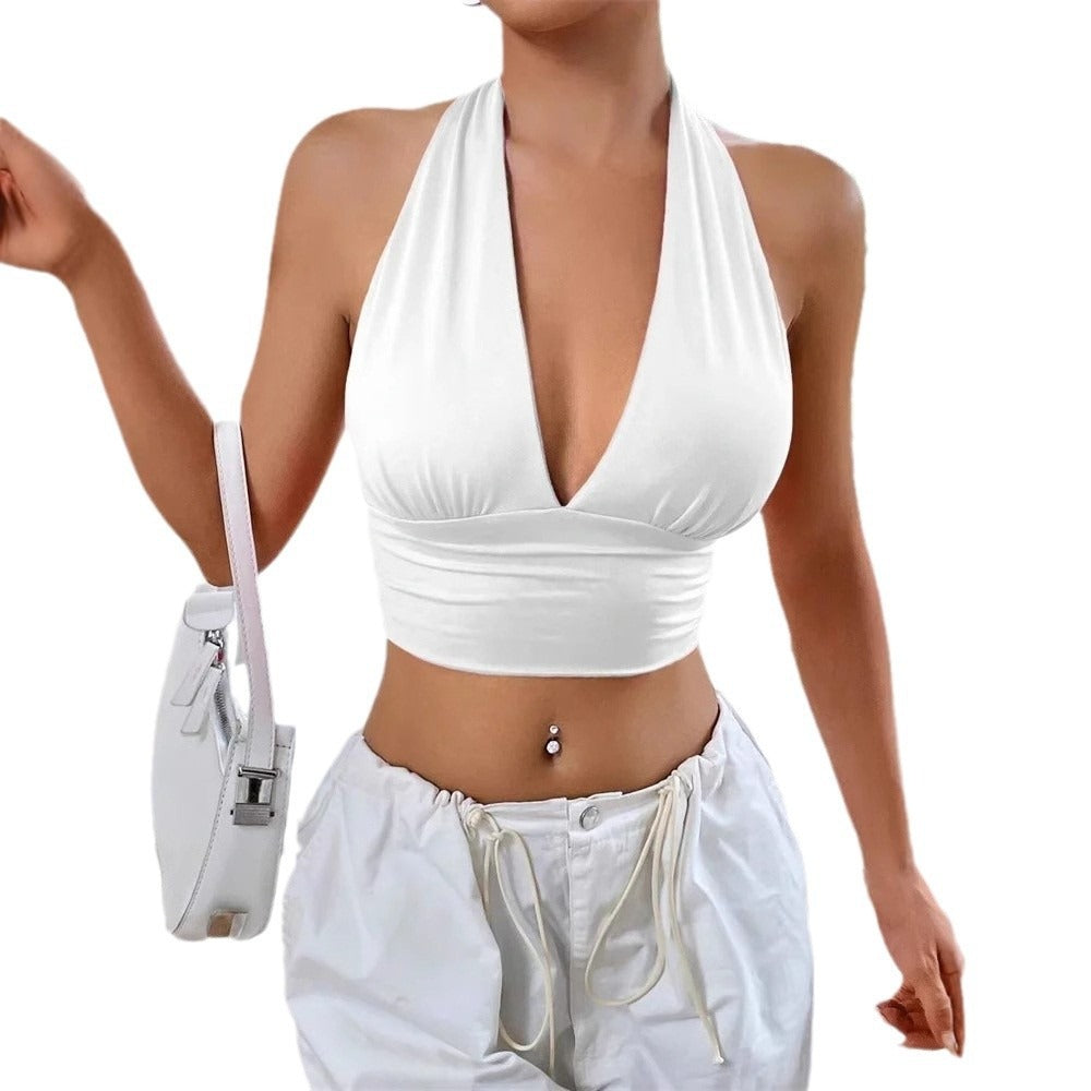 Backless Hollow-Out Summer Crop Top
