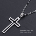 Titanium Steel Cross Necklace for Women - Christian Symbol | Christian Jewelry