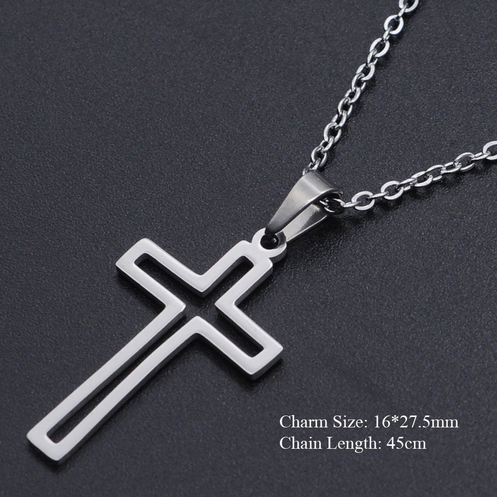 Titanium Steel Cross Necklace for Women - Christian Symbol | Christian Jewelry