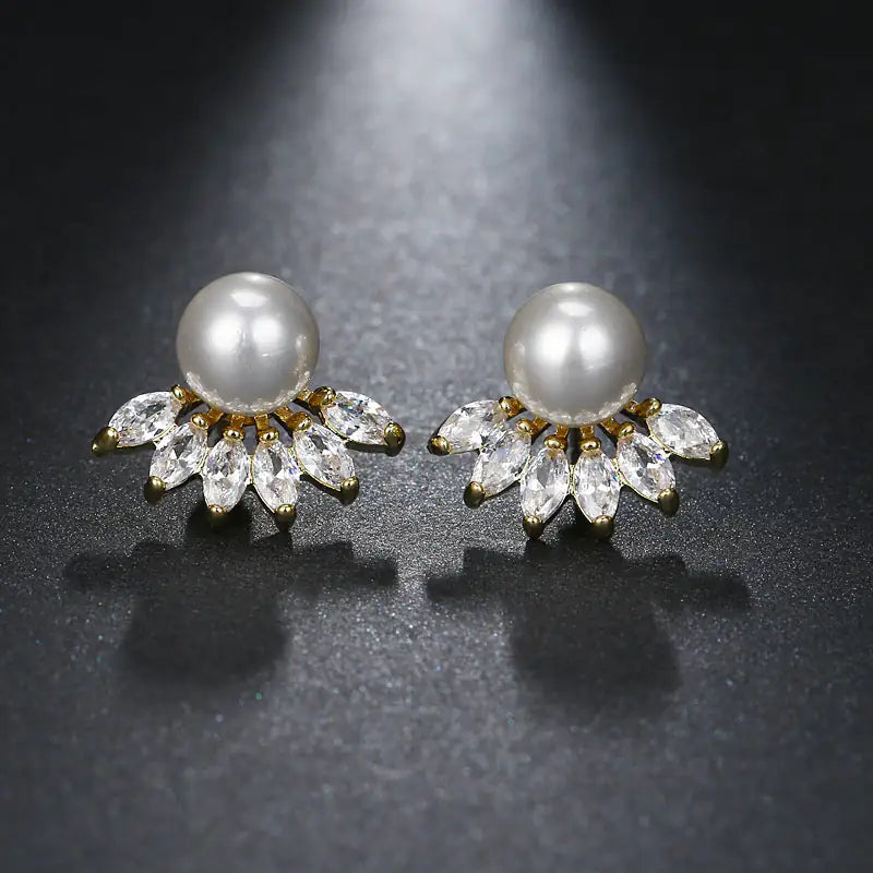 Pearls And Petals Stud Earrings | Jewelry