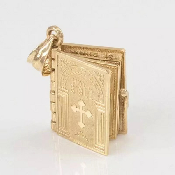 Personalized Bible Book Pendant Necklace | Christian Jewelry