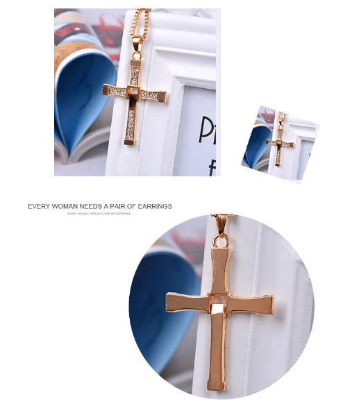 Men's Cross Diamond Pendant Necklace | Christian Jewelry