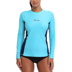 Women's Long-Sleeve UV Surf Rash Guard Top