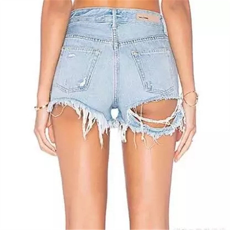 Ripped Denim Shorts for Women - Hot Pants Leggings