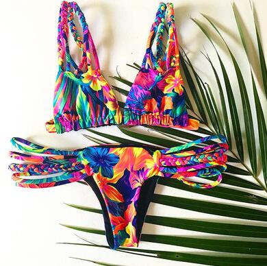 Tropical Floral Bikini Set