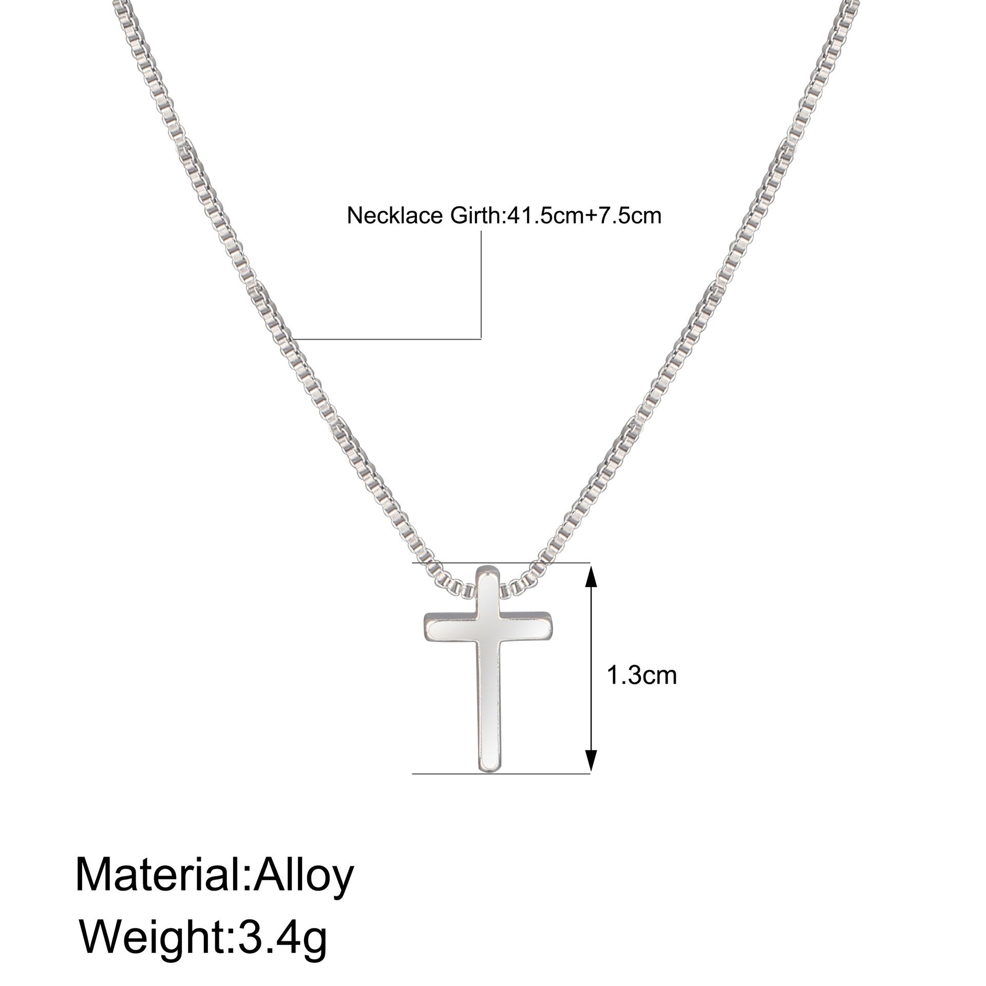 Gold & Silver Christian Cross Necklace | Christian Jewelry