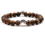 Tigereye Multi-color Stripe Agate Dog Hoof Bracelet