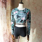 Long Sleeve Surf Rash Guard and Shorts Set